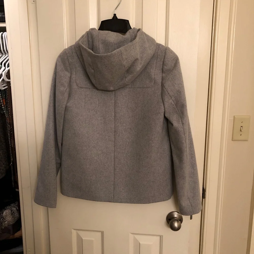 J. Crew Melton Wool Light Gray Jacket - Picture 4 of 7